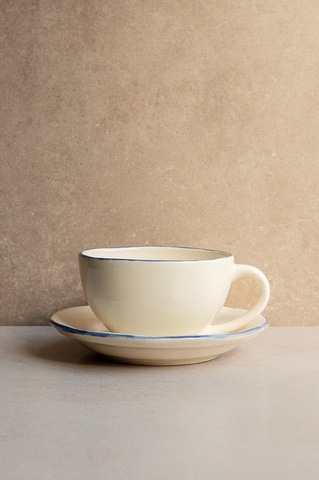 Чаша с синей каемкой, малая