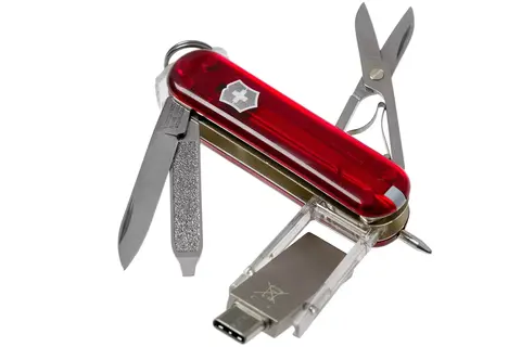 Нож-брелок Victorinox USB 32 Гб, 58 mm, 8 функций (4.6235.TG32B10)