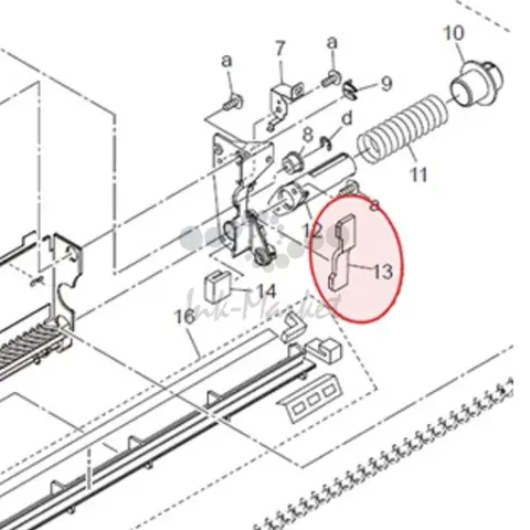 Уплотнительная пластина Konica Minolta Scatter Preventing Pad/3 bizhub PRESS C6000/PRO C6000L (A1DU550200)
