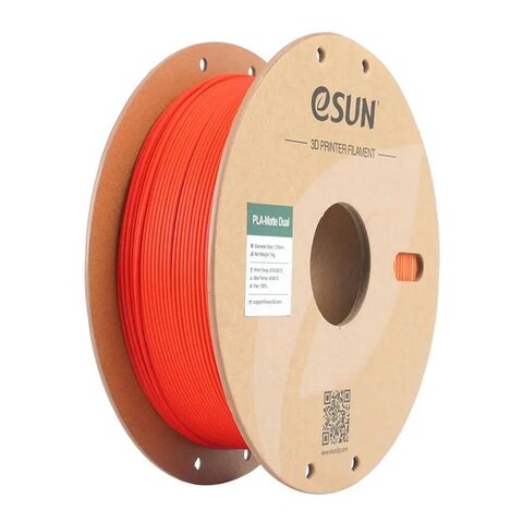 Пластик для 3D-печати eSUN PLA-Matte Dual, 1,75 мм, 1 кг, красный/жёлтый, PLA-MTD175B-RY1P1