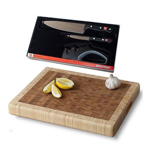 Набор из 2 ножей и точилка Wuesthof Gourmet