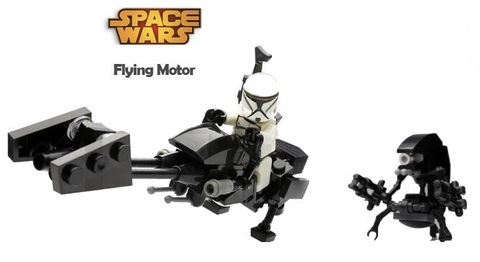 Minifigures Model Star Wars Speeder Bike