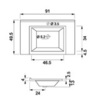 Раковина мебельная 91х49,5 см De Aqua Квадро WK 012