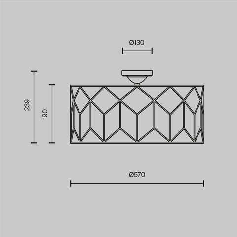 Потолочный светильник Maytoni Messina H223-PL-05-G