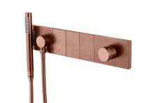 Boheme 132-SYS-BRB Смеситель ZODIAC с ручным душем BRUSHED BRONZE фото