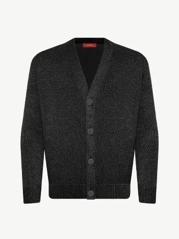 Кардиган с пуговицами из шелка