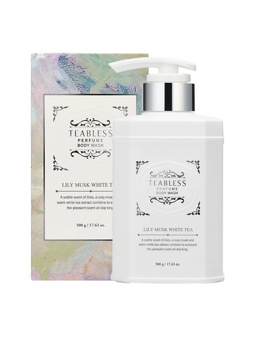 Teabless Lily Musk White Tea Perfume Body Wash, Парфюмированный гель для душа «Лилия, Мускус, Чай», 500 г