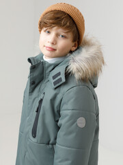 пальто  для мальчика  ВК 36110/2 ГР