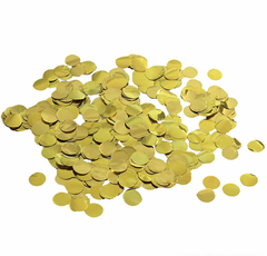 Конфетти фольга Круг, Золото, 1 см, 20 г
