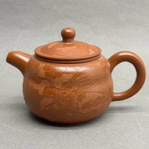 Чайник из исинской глины, 180мл, 131068 (темная и светлая глина)