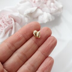 Бусина спейсер, 9*9 мм, позолота, П078