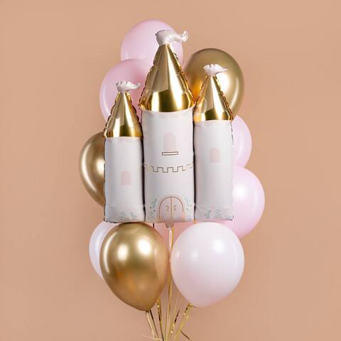 Связка гелиевых шаров Золотой замок