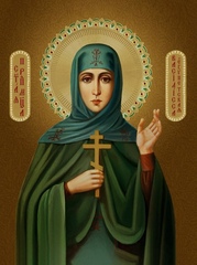 Икона на дереве " Святая мученица Василиса Египетская № 1 "