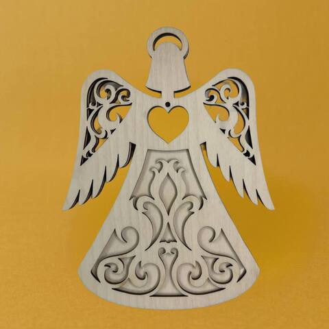 Ангел Ажурный ,17см , фанера