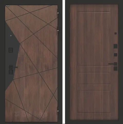 Входная металлическая дверь Бункер БН-14/ ФЛ-116 Орех бренди