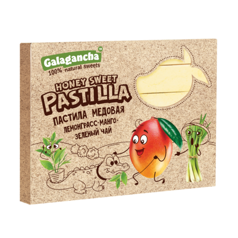 Pastilla Пастила медовая Лемонграсс манго зелёный чай Galagancha 190г