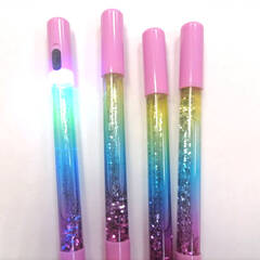 Гелевые светящиеся ручки с блестками