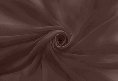 Ткань Шифон, 120гр/м.п., 150 см, каштановый