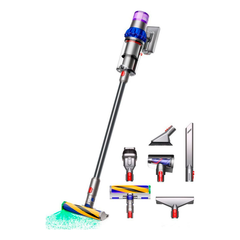 Беспроводной вертикальный пылесос Dyson V15 Detect Fluffy, Cеребристый / Cиний