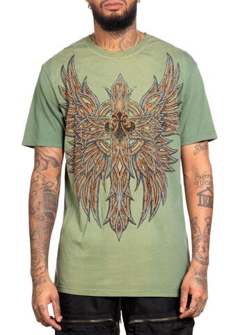 Affliction | Футболка мужская ABSOLUTION GREEN A26367GRN перед