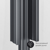 Am.Pm W90G-401-080BT Душевое ограждение Gem 1/4 Rond 80x80 стекло прозрачное, профиль черный матовый, без