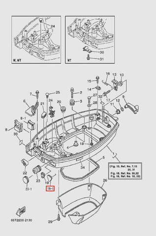 Заглушка  для лодочного мотора T40 Sea-PRO