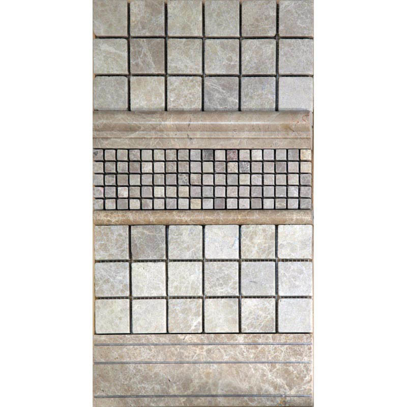 B036-2 Emperador Light Бордюры и плинтуса мрамор Natural Borders бежевый светлый молдинг глянцевый