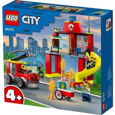Lego konstruktor City 60375 Fire Station and Fire Truck