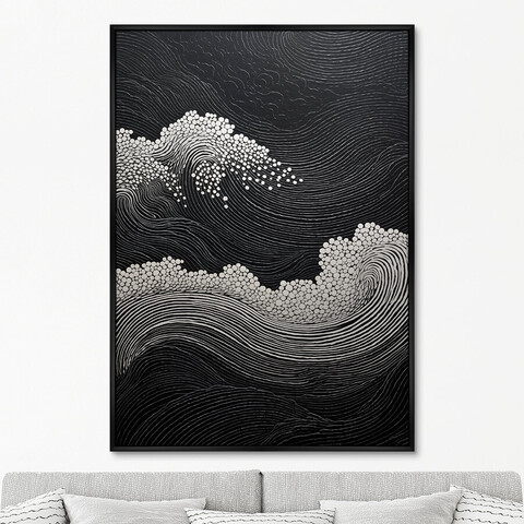 ArtNoMore - Репродукция картины на холсте Restless ocean, No 2, 2024г.