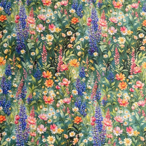 ПРЕДЗАКАЗ, ЗЕЛЕНЫЙ ЛУГ, 100% хлопок Handmade Fabrics