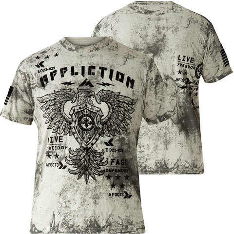 Affliction | Футболка мужская STANDING VALUE A22211 перед и спина