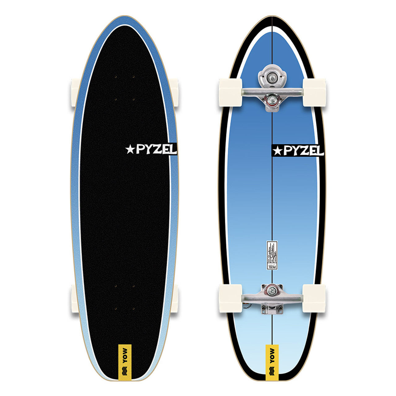 Pyzel Ghost Checked Rails Cерфскейт YOW GHOST PYZEL (SS24) | Купить в GoSurf