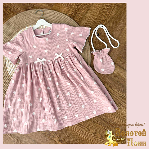 Платье хлопок/муслин д (3-7) 250313-L5049