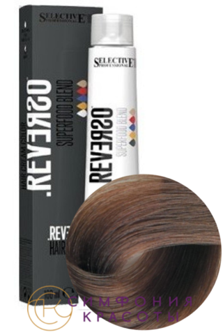 Крем-краска без аммиака Reverso Hair Color 6.0 Темный блондин Selective, 100 мл