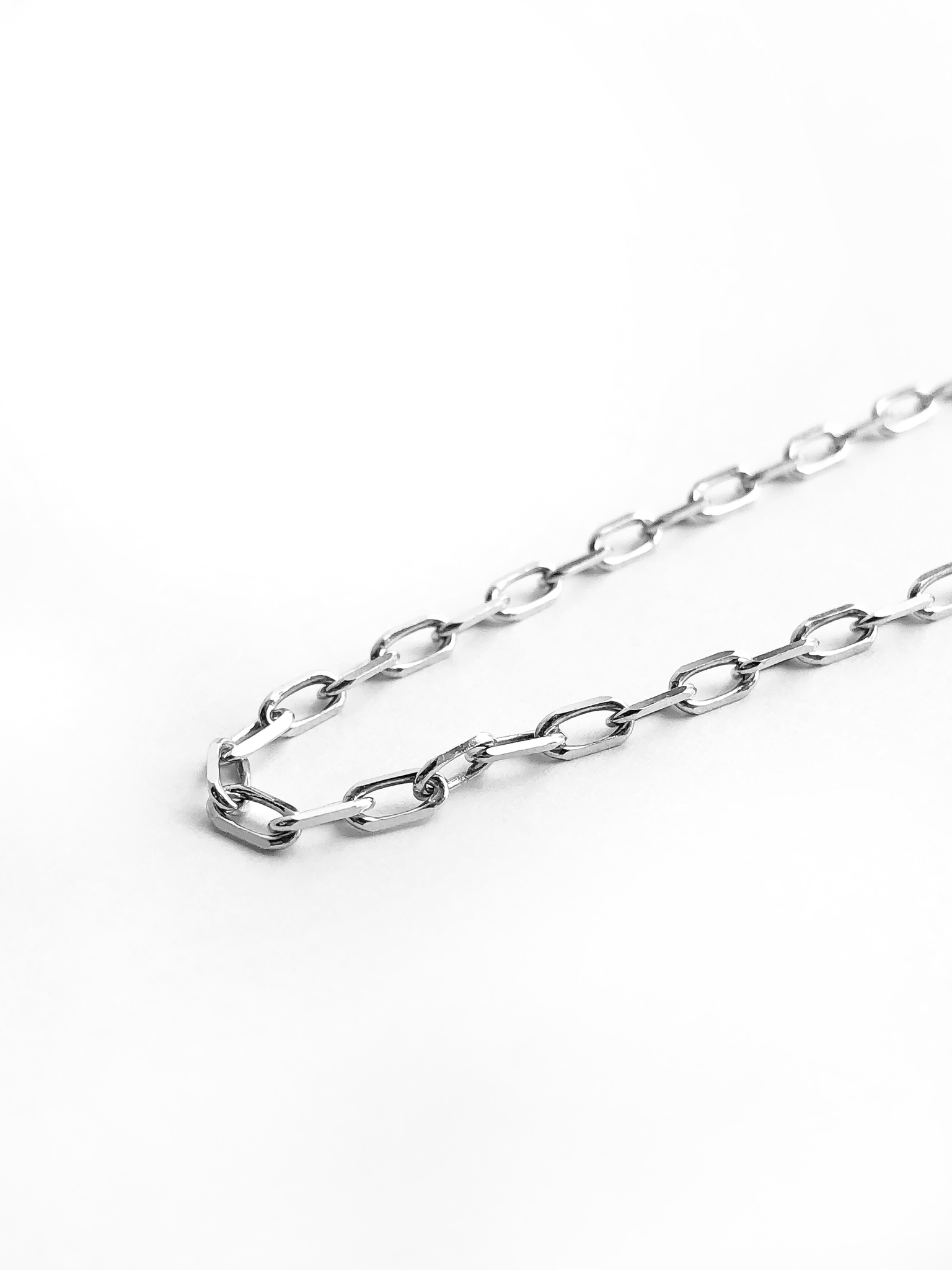 Серебряная цепочка «Якорное плетение» с крупными звеньями