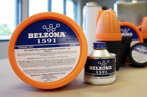 Belzona 1591 Ceramic XHT Metal (Белзона 1591) двухкомпонентное (до 180С) покрытие для защиты от коррозии  - 1 кг