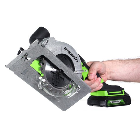 Циркулярная пила Greenworks G24MCS, 24v, 115 мм, без АКБ и ЗУ (аккумуляторная, мини)