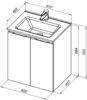 Aquanet 277524 Тумба Алвита new 60 подвесная 2 дв. цв. серый (277524)