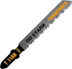 Доставка по России | Пилки для лобзика по стали ПРАКТИКА тип T118B 76 х 50 мм, быстрый рез, HSS (2шт.)