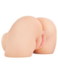 Телесный мастурбатор-полуторс с вибрацией Shake That Ass - 