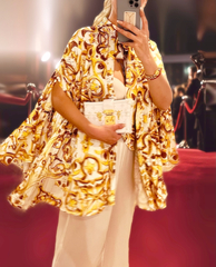 Платье рубашка, с накидкой