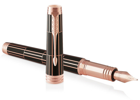Ручка перьевая Parker Premier, Luxury Brown PG, F (1931397)