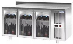 Холодильные столы со стеклянными дверьми Polair TD3-GC