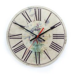 Часы настенные из акрила А1-16 "Нежный букет"