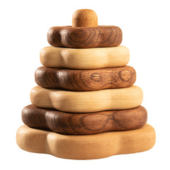 Деревянная пирамидка "Цветочная" Леснушки