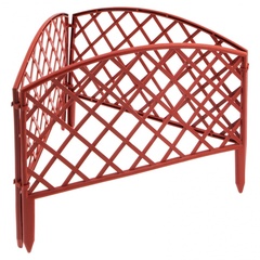 Забор декоративный "Сетка", 24 х 320 см, терракот, Россия, Palisad