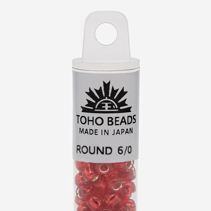 Японский бисер TOHO Round 6/0 (№25C), с внутренним серебрением, прозрачный