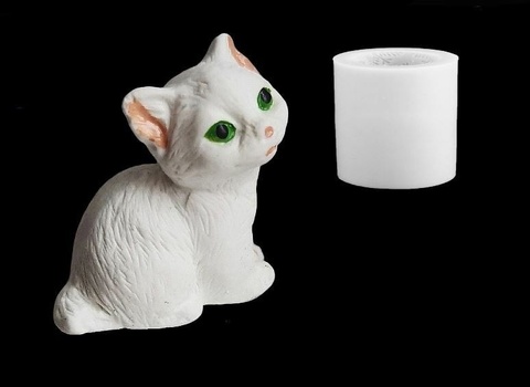 Силиконовый молд Котенок 3 D