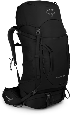 Картинка рюкзак туристический Osprey Kestrel 58 Black - 1