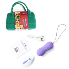 Фиолетовые вагинальные шарики Remote Controlled Motion Love Balls Jivy - 